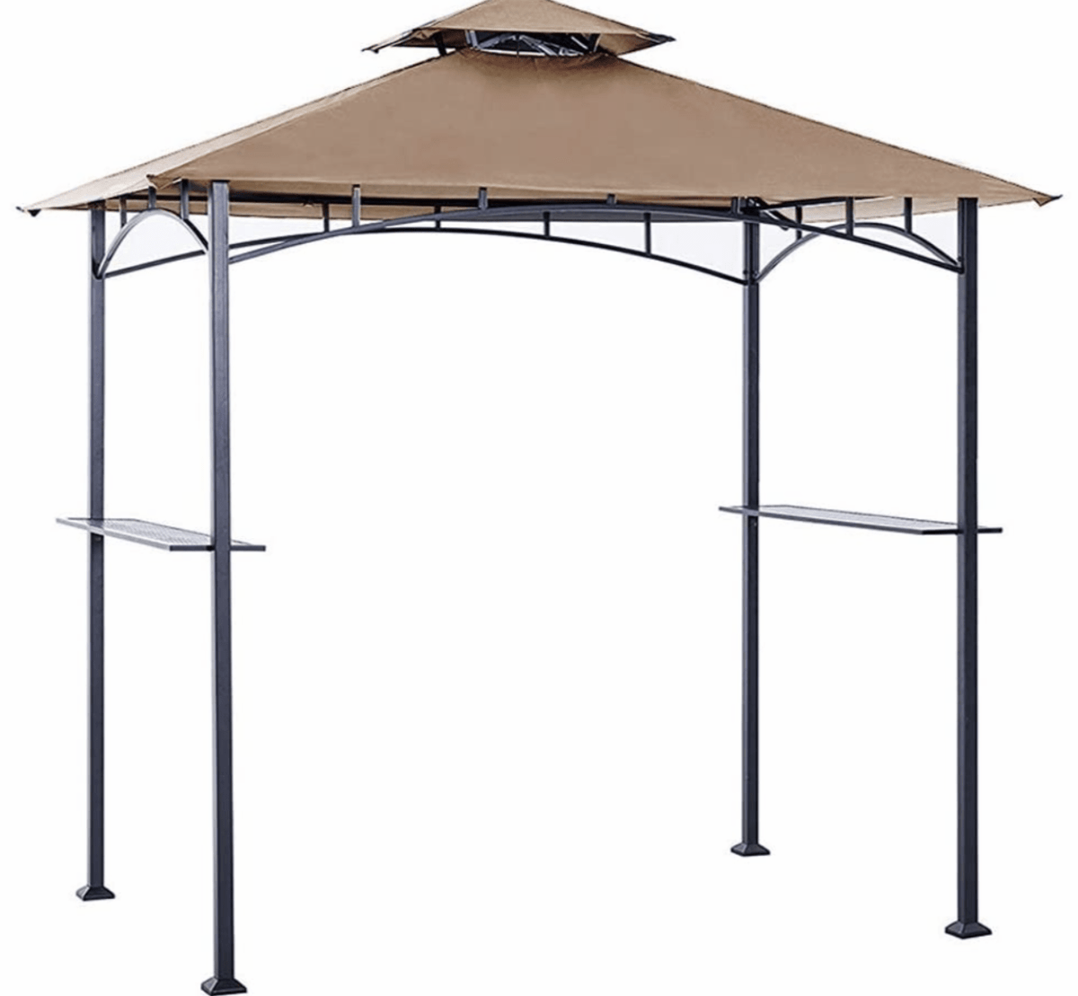 8' X 5' Grill Shelter Replacement Canopy roof ONLY FIT for Sunjoy Gazebo Model A103002203 Beige
