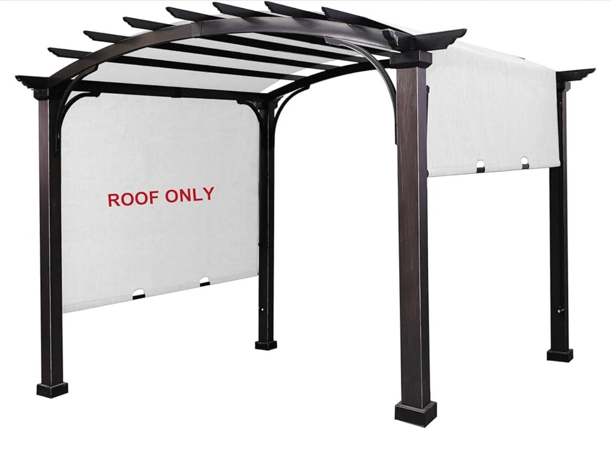 10 X 10 Tan Replacement Canopy For Woodgrain Pergola