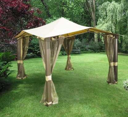 12x12 Gazebo Replacement Canopy and net  - RipLock 350