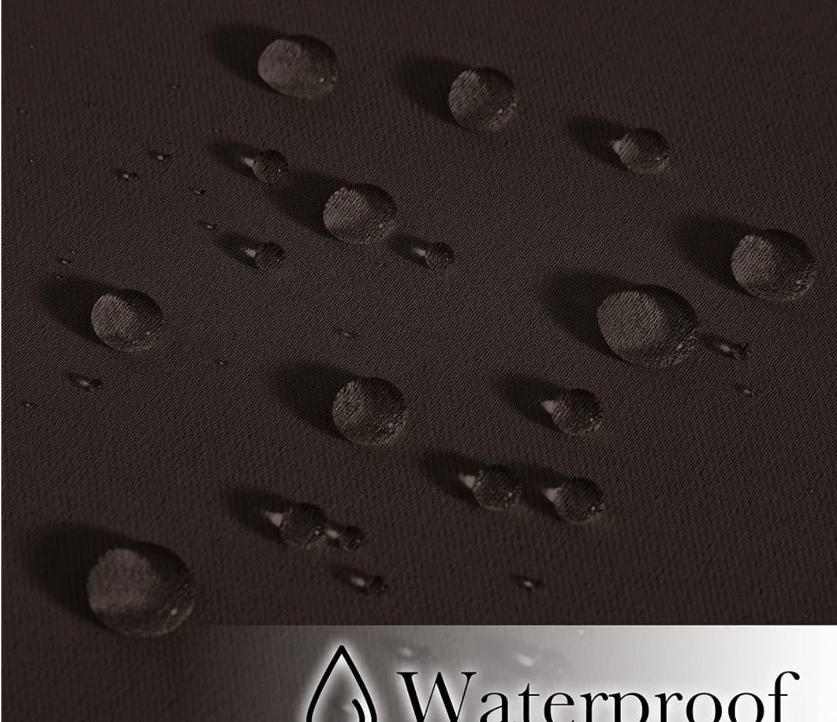2 Panels Weighted Blackout Curtains for Patio Waterproof, Top & Bottom Grommet & Back Tab Fixed Outdoor Curtains Windproof Drapes Thermal Insulated for Porch, W66 x L90, Coffe