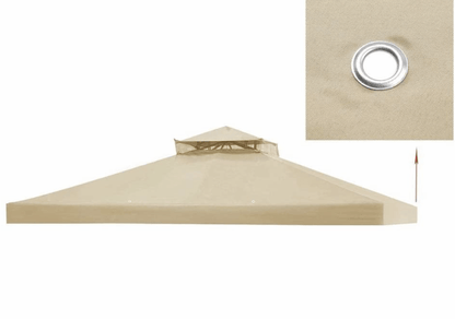 2 Tier 12x10' Gazebo Canopy Top Cover Replacement for Sunjoy L-GZ288PST-4H