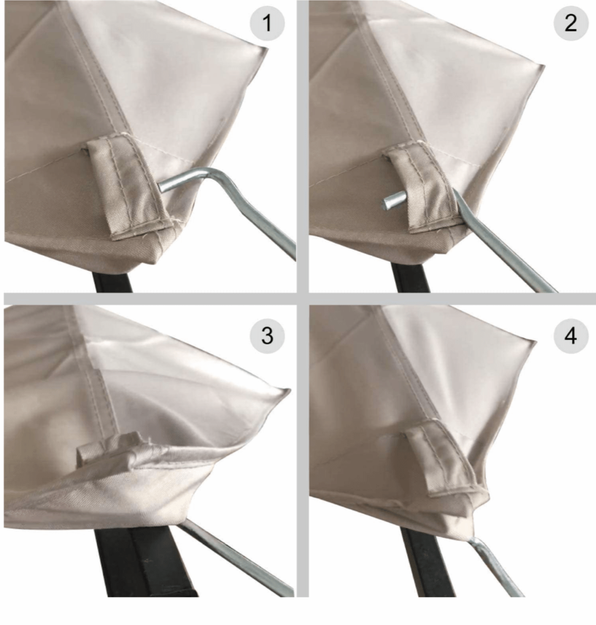 8' X 5' Grill Shelter Replacement Canopy roof ONLY FIT for Gazebo Model L-GZ238PST-6Beige