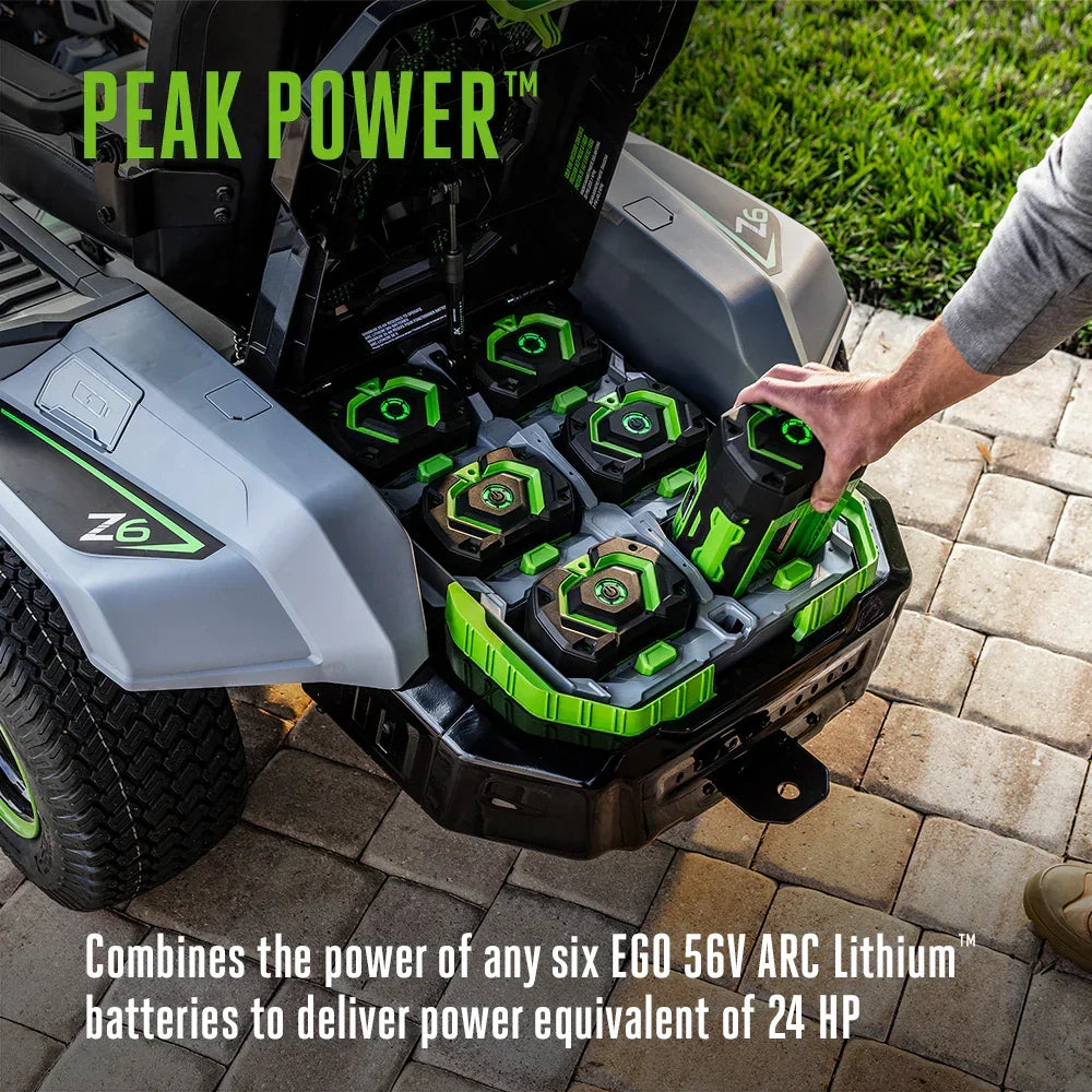 EGO POWER+ Z6 42-Inch e-STEER Battery Zero-Turn Mower ZT4215S with Steering Wheel Control