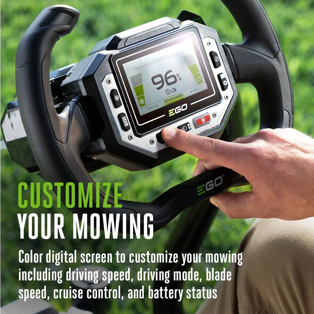 EGO POWER+ Z6 42-Inch e-STEER Battery Zero-Turn Mower ZT4215S with Steering Wheel Control