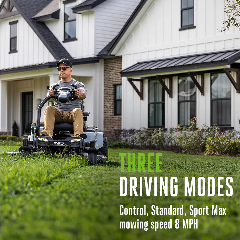 EGO POWER+ Z6 42-Inch e-STEER Battery Zero-Turn Mower ZT4215S with Steering Wheel Control
