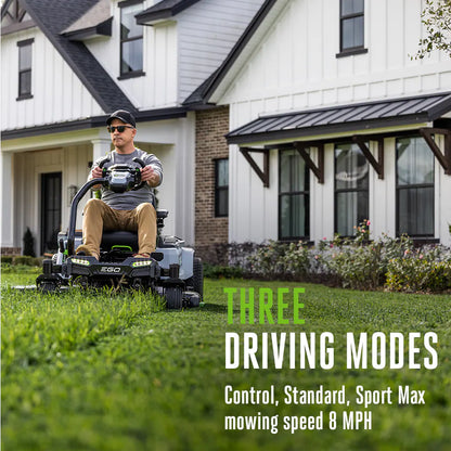 EGO POWER+ Z6 42-Inch e-STEER Battery Zero-Turn Mower ZT4215S with Steering Wheel Control