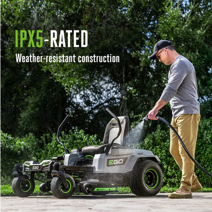 EGO POWER+ Z6 42-Inch e-STEER Battery Zero-Turn Mower ZT4215S with Steering Wheel Control
