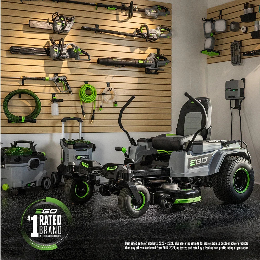 EGO POWER+ Z6 42-Inch e-STEER Battery Zero-Turn Mower ZT4215S with Steering Wheel Control