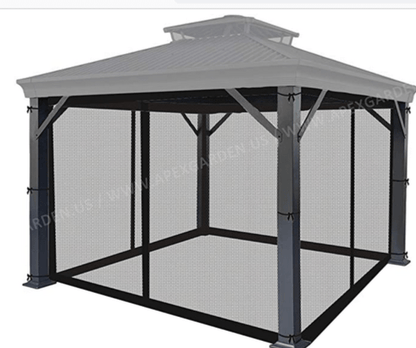 Allen Roth 10 X 12 Heavy Duty Universal Netting Replacement Gazebo Mosquito Screen