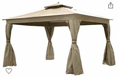 Allen Roth Finial Gazebo Replacement Canopy - Standard 350 - Beige Model