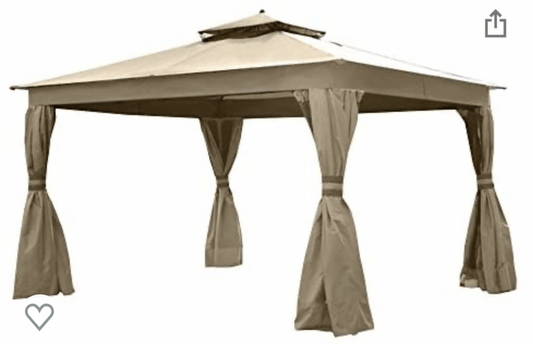 Allen Roth Finial Gazebo Replacement Canopy - Standard 350 - Beige Model