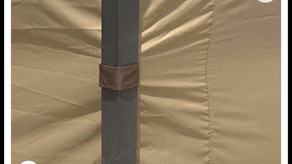 Asheville 10 x12  full set gazebo curtains 4 sides with zippers