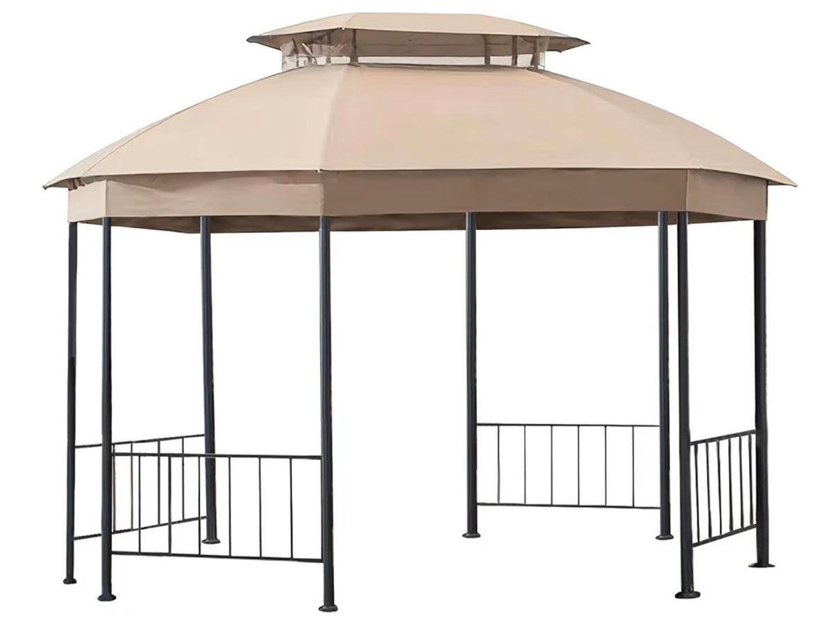 Beige Jeffries Replacement Canopy and Vent Cover Set For Big Lots Octagonal Gazebo A101013211