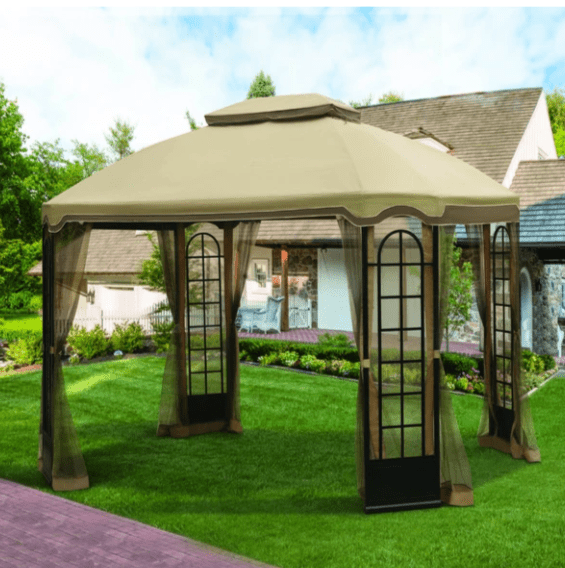 Beige Replacement Canopy For Grand Gazebo (10X12 Ft) L-GZ545PST-C Sold at KMart