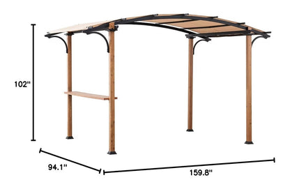 Beige Replacement Canopy For Madison Pergola(Sling Fabric) (8.5x13 Ft) Sold At BigLots
