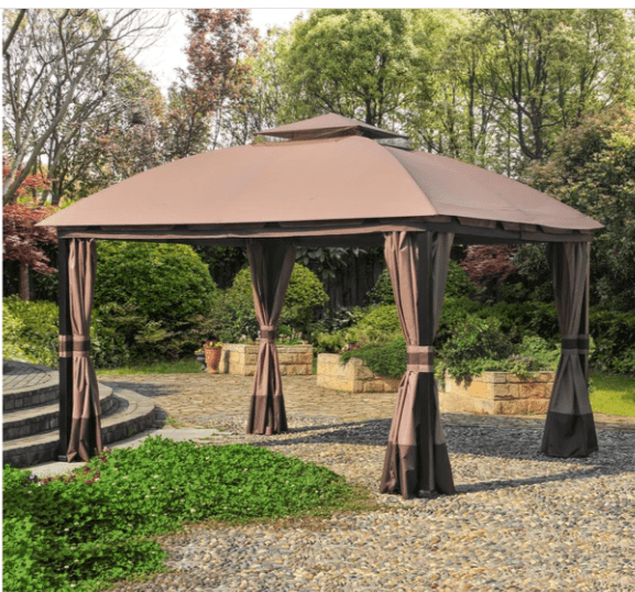 Beige Replacement Canopy For South Hampton Gazebo (11x12 FT) L-GZ215PST-A Sold At BigLots