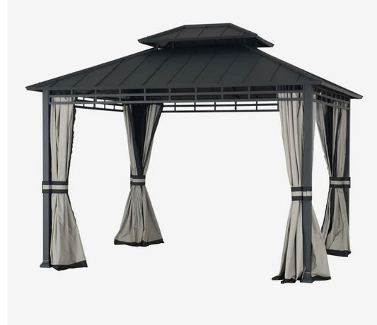 Broyhill Grand Teton Gazebo Replacement  Mosquito Netting with Zippers Set 10x12
