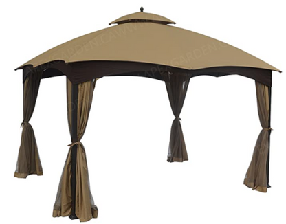 Allen Roth 10 x 12 Premium Rip Lock 350 Gazebo Canopy and Vent set GF-12S004B