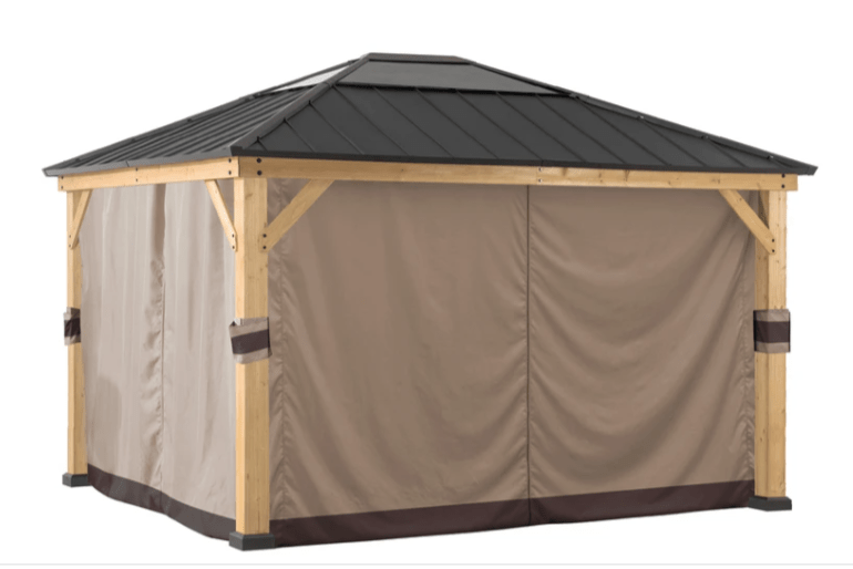 Copy of Sunjoy Universal Curtains for 9 ft. × 9 ft. Wood-Framed Gazebos