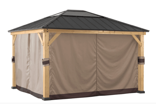 Copy of Sunjoy Universal Curtains for 9 ft. × 9 ft. Wood-Framed Gazebos