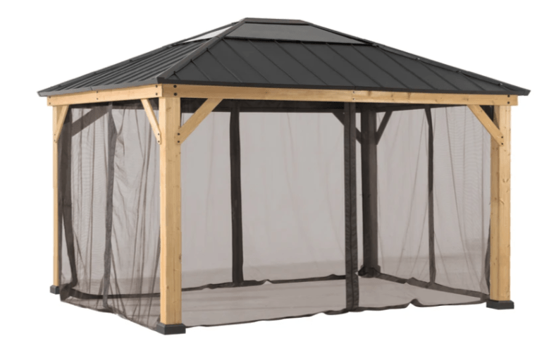 (Copy) Yardist Netting for Wood or Metal Framed Gazebos 11x13