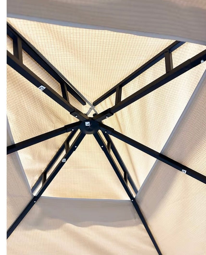 Custom Fit Replacement Canopy Top Cover Compatible with The Aecojoy Ss16087gr 8' x 5' Grill Gazebo - Upgraded Performance RIPLOCK 350 Fabric