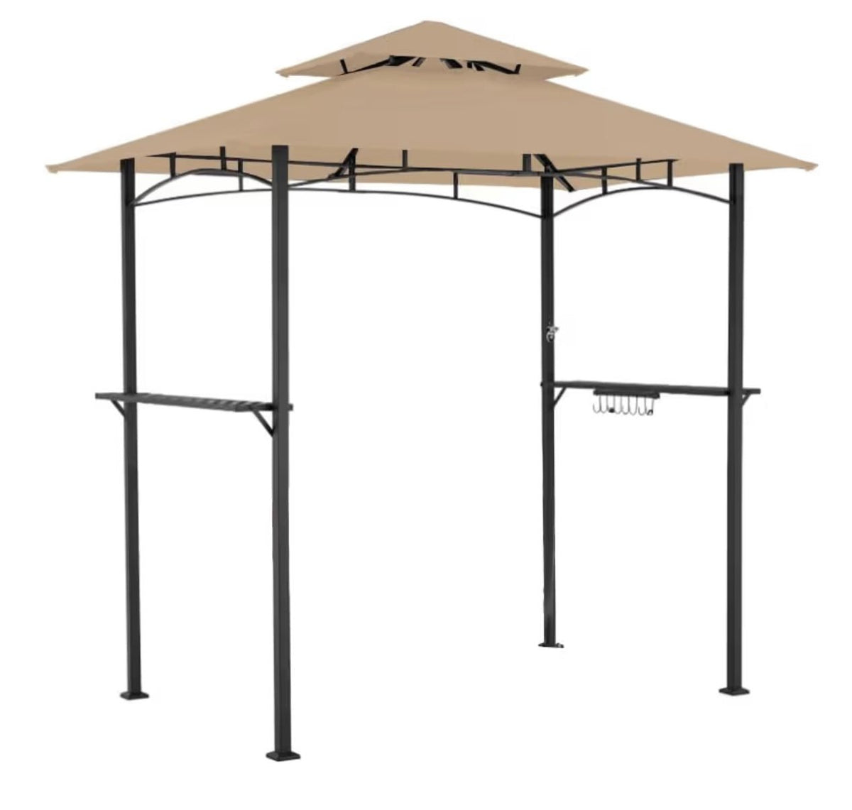 Custom Fit Replacement Canopy Top Cover Compatible with The Aecojoy Ss16087gr 8' x 5' Grill Gazebo - Upgraded Performance RIPLOCK 350 Fabric