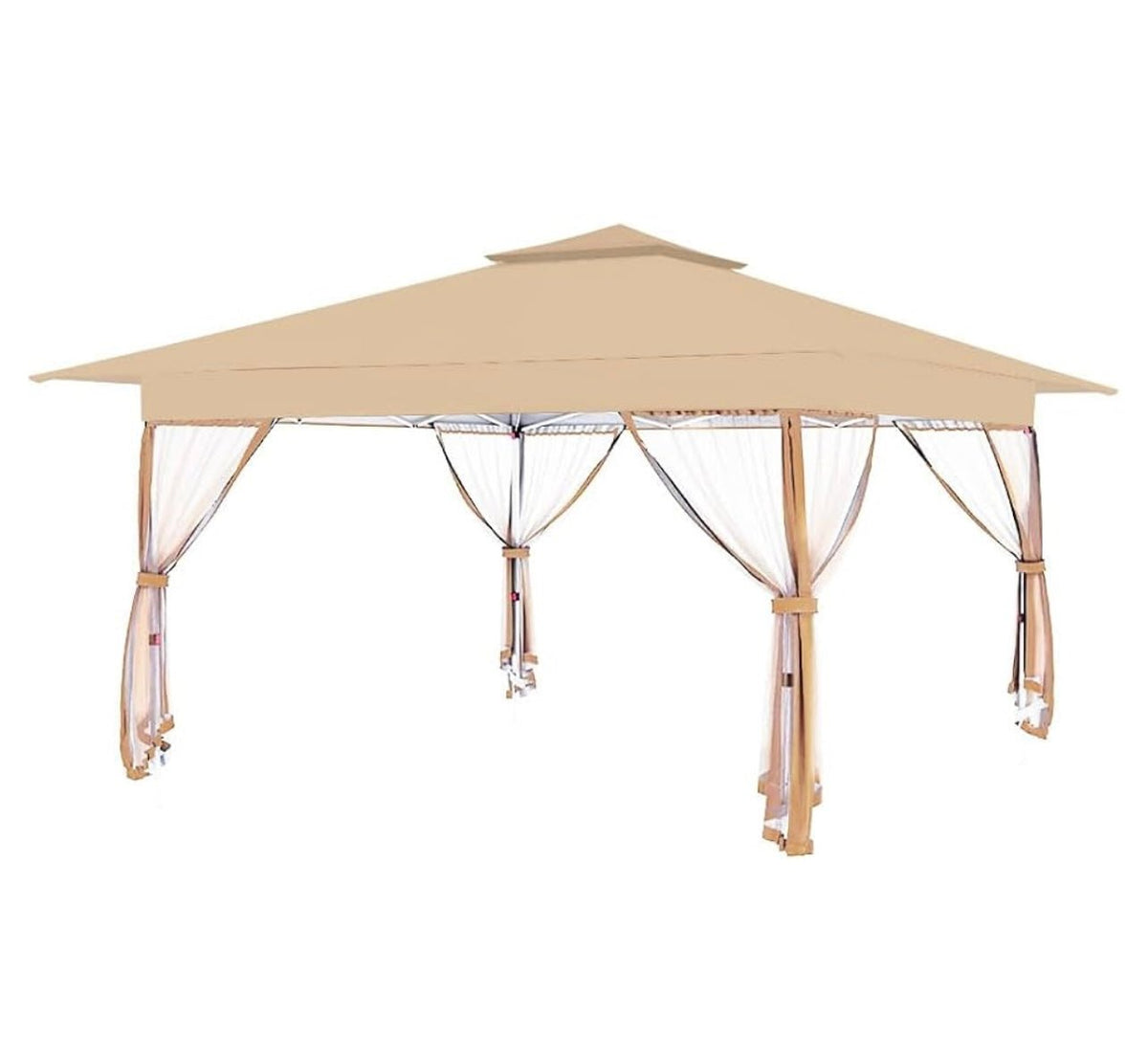 Custom Fit Replacement Canopy Top Cover Compatible with The Outfine 12' x 12' Pop Up Gazebo- Upgraded Performance RIPLOCK 350 Fabric