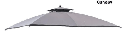Dark Gray+Black Replacement Privacy Curtain For Grey domed roof Soft Top Gazebo A101001410 Sold At Lowe's & Rona