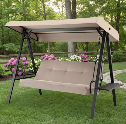 Durable 350 Replacement Canopy Top Compatible with Red Shed Swing Model SCGS3NS - Beige