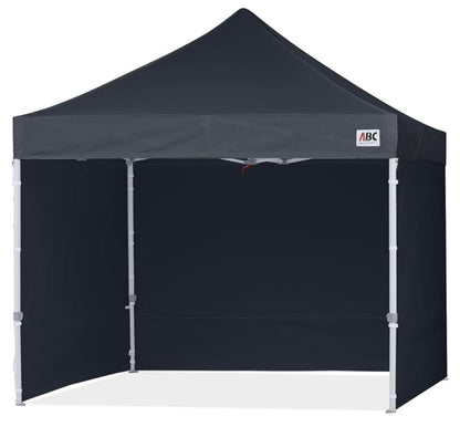 Easy Pop Up Canopy Tent with Sidewalls 8x8 Commercial -Series, Black