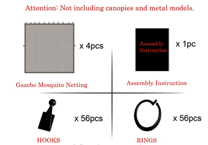 GAZEBO REPLACEMENT MOSQUITO NETTING 8X10 FOR OUTDOOR GAZEBO BEIGE
