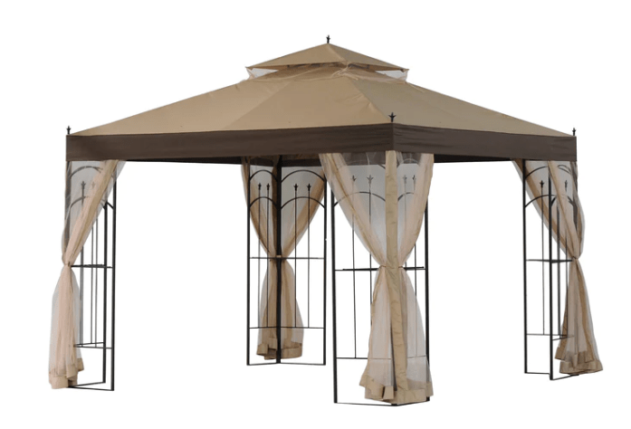 Beige Replacement Canopy For Gazebo (10X10 Ft) L-GZ042PST-3 Sold At Sears & Kmart